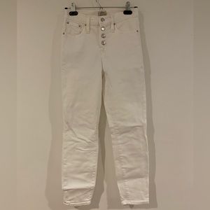 J. Crew 9” High-Rise Toothpick Button-Fly Jeans